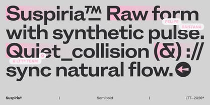 Suspiria Font Poster 4