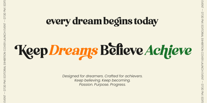 Perfect Masters Font Poster 7