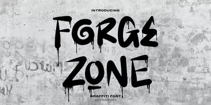 Forge Zone Font Poster 1