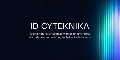 ID Cyteknika Font Poster 1