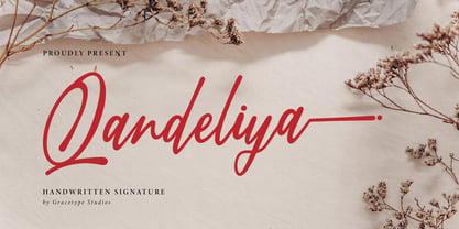 Qandeliya Font Poster 1