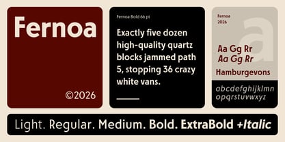 Fernoa Font Poster 12