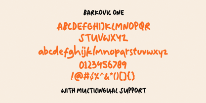 Barkovic Font Poster 10