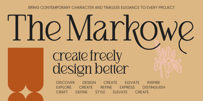 The Markowe Font Poster 1