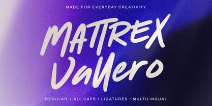 Mattrex Font Poster 1