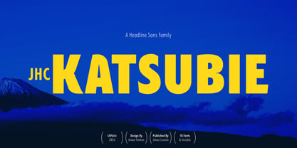 JHC Katsubie Font Poster 1
