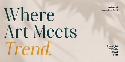 Artrend Soft Font Poster 15