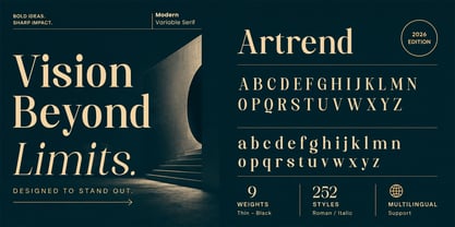 Artrend Soft Font Poster 4