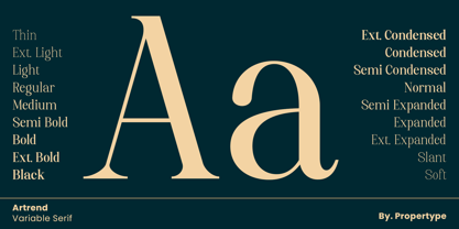 Artrend Soft Font Poster 3
