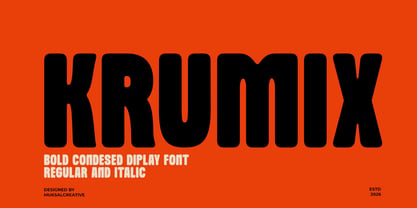 Krumix Font Poster 1