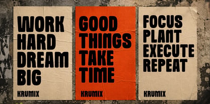 Krumix Font Poster 8