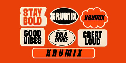 Krumix Font Poster 7