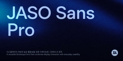JASO Sans Pro Font Poster 1