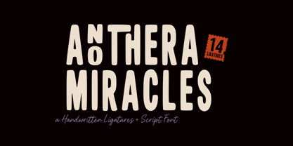 Anothera Miracles Font Poster 1