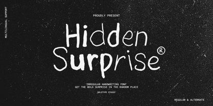 Hidden Surprise Font Poster 1