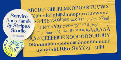 Senviro Font Poster 14