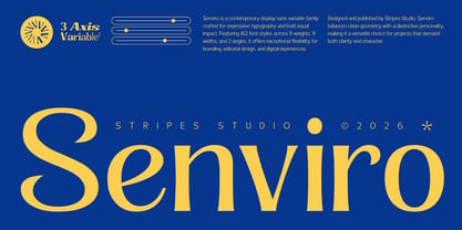 Senviro Font Poster 1