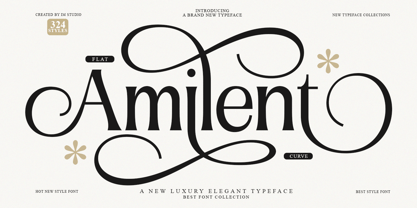 Amilent Font Poster 1