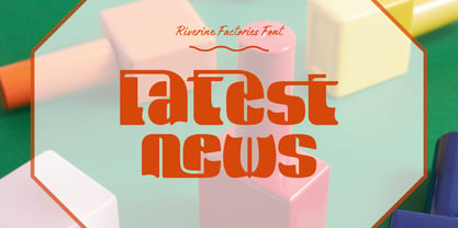 Riverine Factories Font Poster 3