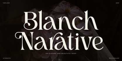 Blanch Narative Font Poster 1