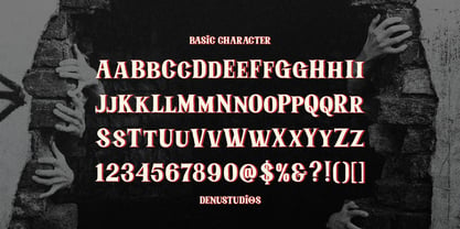 Sliced Phantom Font Poster 10