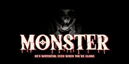 Sliced Phantom Font Poster 5