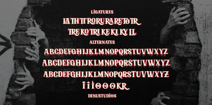 Sliced Phantom Font Poster 12