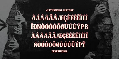 Sliced Phantom Font Poster 11