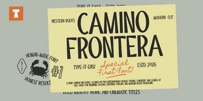 ST Camino Frontera Font Poster 1