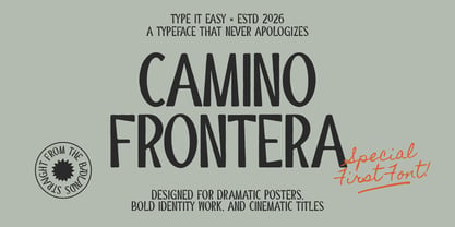 ST Camino Frontera Font Poster 11