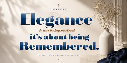 Doviera Font Poster 9