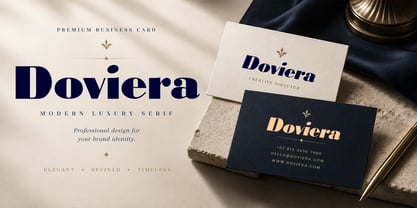 Doviera Font Poster 5