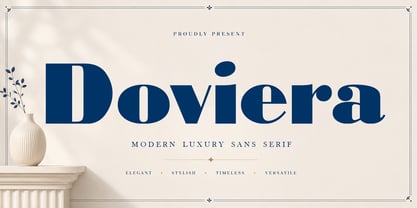 Doviera Font Poster 1