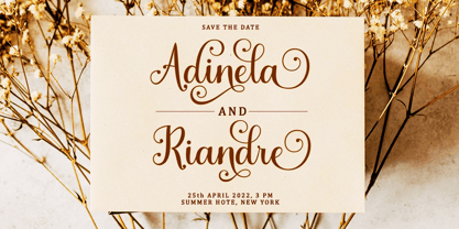 Melinda Giovany Font Poster 6