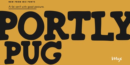 Portly Pug Font Poster 1