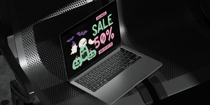 Gloomi Squish Font Poster 9