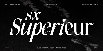 Sx Superieur Font Poster 1