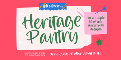 Heritage Pantry Font Poster 1