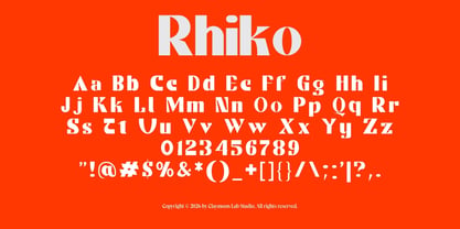 Rhiko Font Poster 2