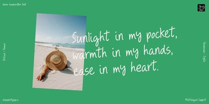 YJ Handful Of Sunshine Font Poster 10