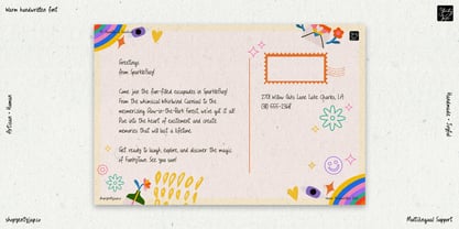YJ Handful Of Sunshine Font Poster 2