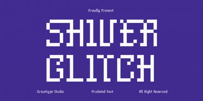 Shiver Glitch Font Poster 1