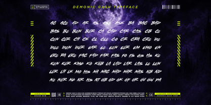 Demonic Gash Font Poster 6