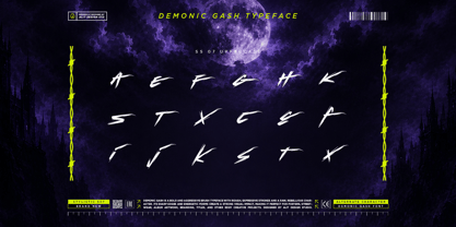 Demonic Gash Font Poster 15
