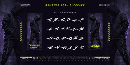 Demonic Gash Font Poster 4