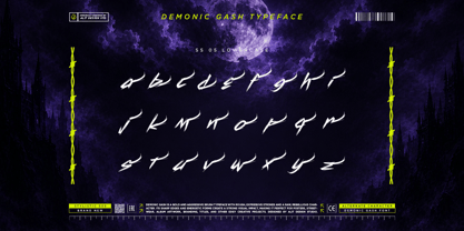 Demonic Gash Font Poster 8