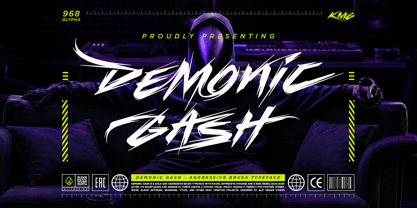 Demonic Gash Font Poster 1