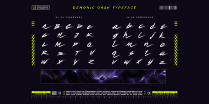 Demonic Gash Font Poster 14