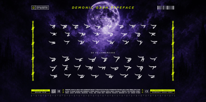 Demonic Gash Font Poster 10