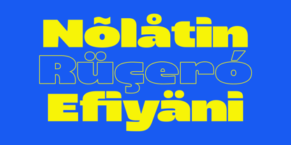 Bold Gauge Outline Font Poster 3